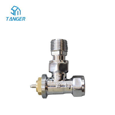 Radiatore termostatico spazzolato Trv inclinato valvole Chrome 15mm X1/2»